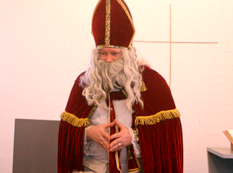 Zauberkünstler Matthias Drechsel als Nikolaus